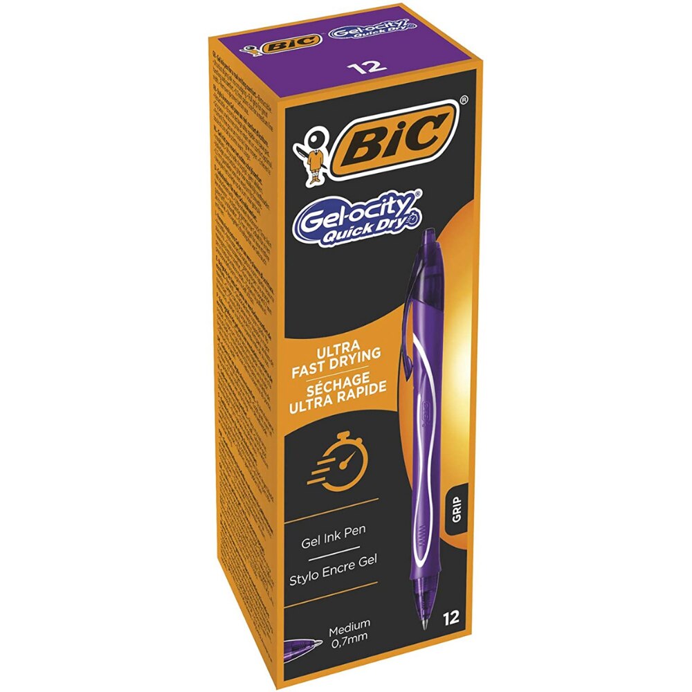 BIC Gel-Ocity Quick Dry Gel Pens Medium Point 0.7m..